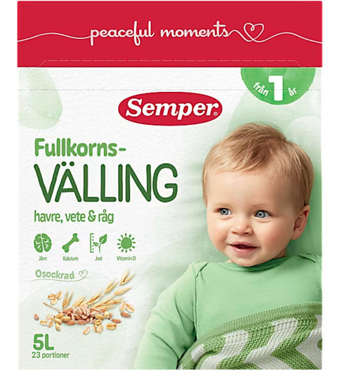Semper Fullkornsvalling Havre vete rag Fran 1ar 725g