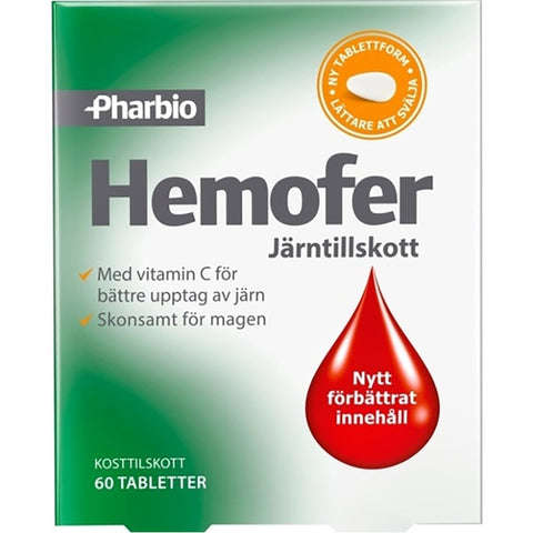 Pharbio Hemofer Järn 60 tabletter