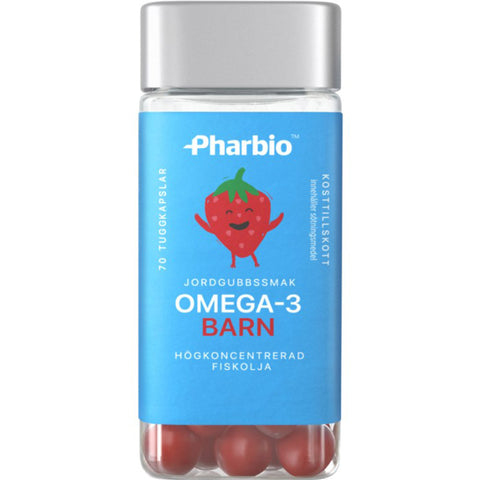 Pharbio Omega-3 Barn 70 kapslar