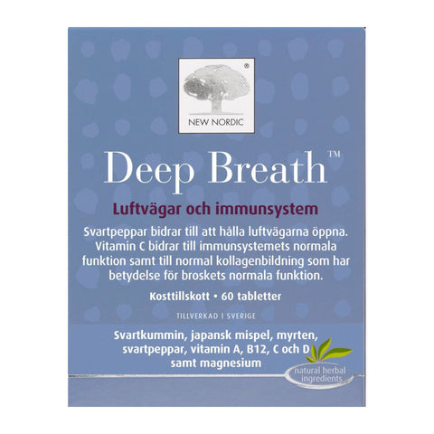 New Nordic Deep Breath 60 tabletter