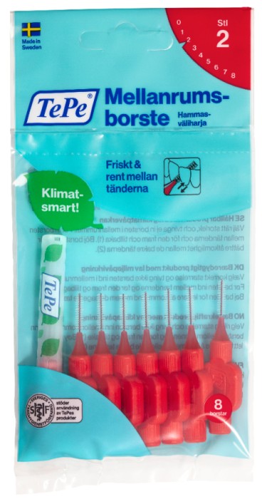 TePe Mellanrumsborste Original 0,5 mm Röd 8 st