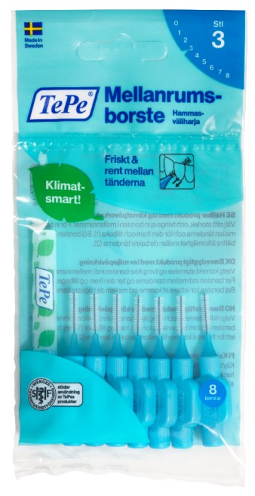 TePe Mellanrumsborste Original 0,6 mm Blå 8 st