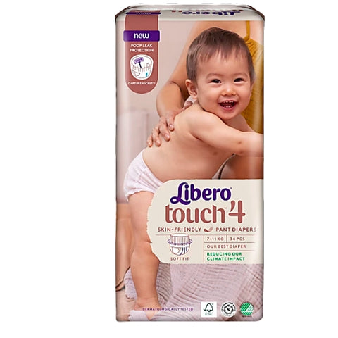 Libero Touch 4 Byxblojor (7-11 kg) 34 st