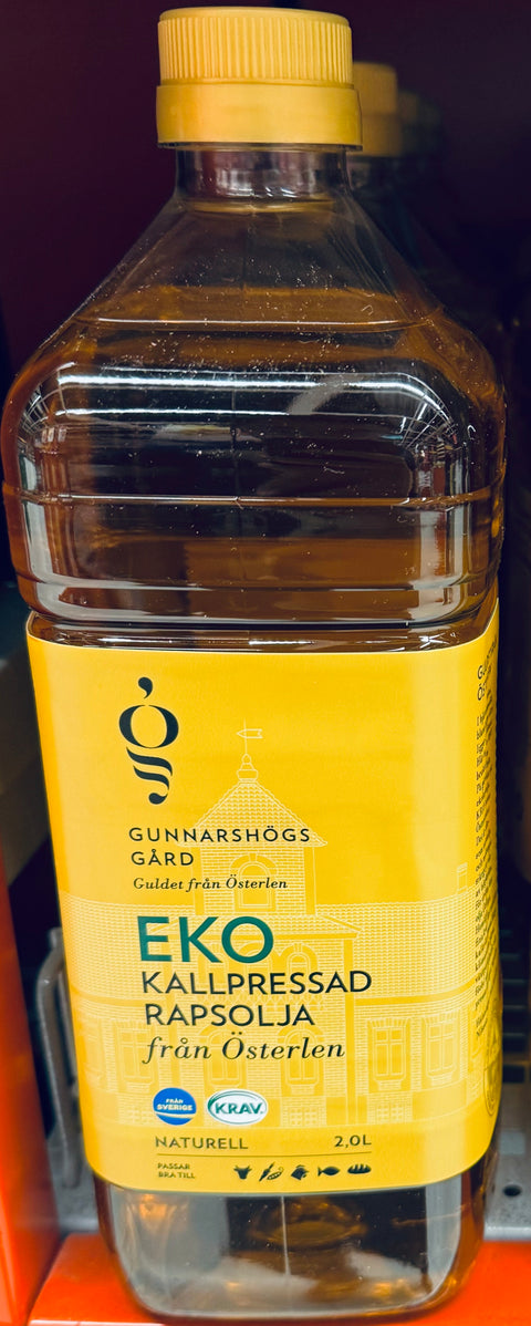 Gunnarshogs Gard Kallpressad Rapsolja EKO 2L