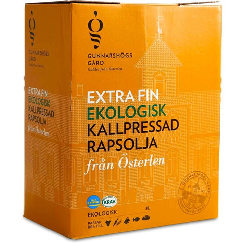 Gunnarshogs Gard Ekologisk Kallpressad Rapsolja 3L