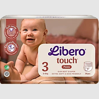Libero Touch 3 Byxblojor (5-8 kg) Pant diaper 30 st