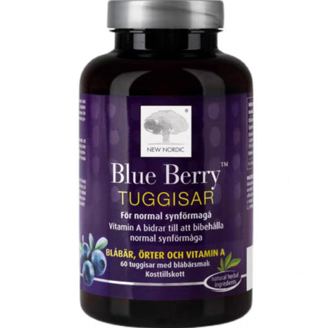 New Nordic Blue Berry Tuggisar 60 st