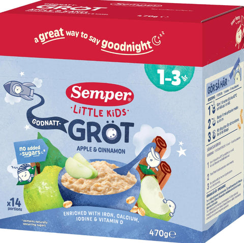 Semper Godnatt Grot Apple & kanel 1-3 Ar 470g