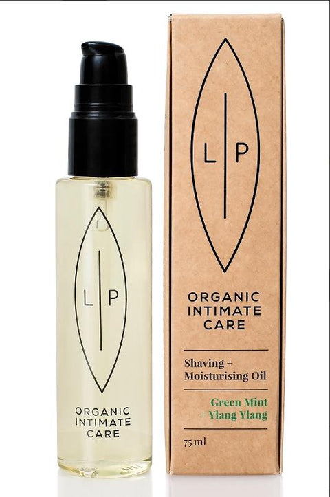 Lip Intimate Care Shaving Oil Green Mint + Ylang Ylang | 75 ml