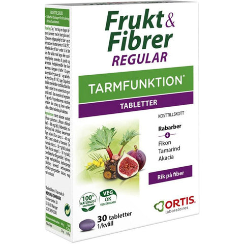 Frukt & Fibrer 30 tabletter