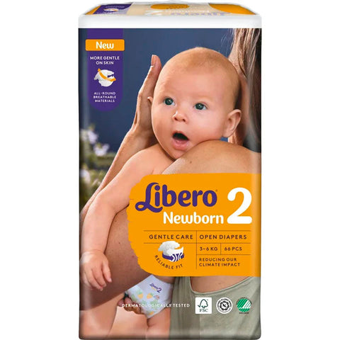 Blöjor Newborn Strl 2 3-6kg 66-p Libero