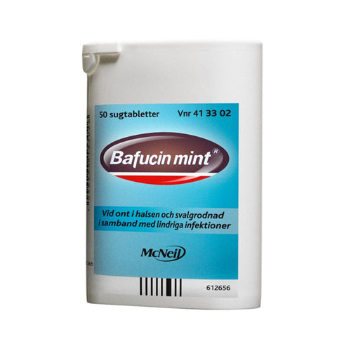 Bafucin Mint, sugtablett 50 st