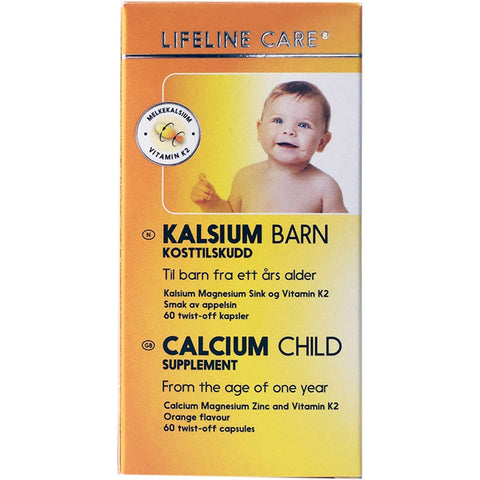Lifeline Care Kalsium Barn 60 Capsules