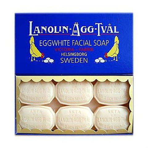 Victoria Lanolin Ägg Tvål 6 Pack (6x50g)