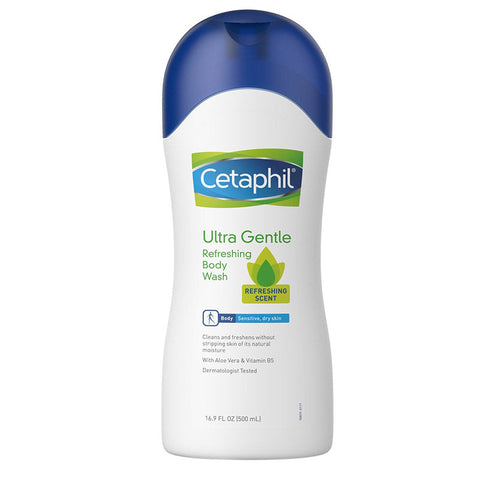 Cetaphil Ultra Gentle Body Wash Refreshing Scent 16.9 Oz